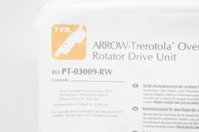 Teleflex PT-03009-RW ARROW-Trerotola Over-The-Wire PTD Rotator Drive Unit
